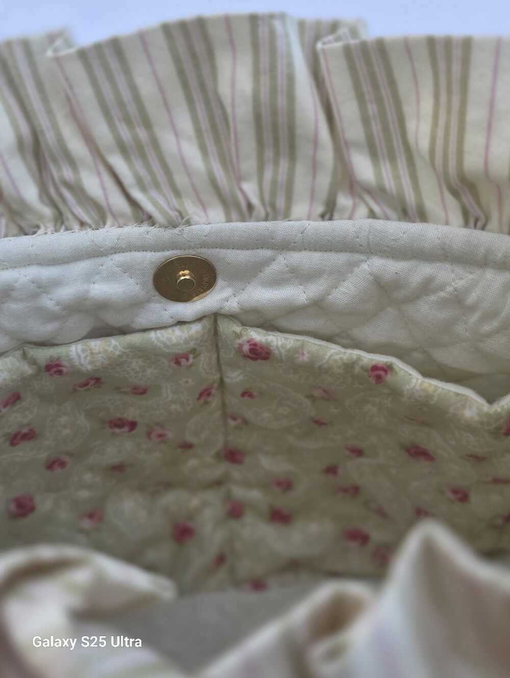 Vintage Shabby Chic Quilted Floral Shoulder Bag - Picture 12 of 17